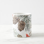 Mug Cardinal Birds Noël Motif Vintage (Centre)