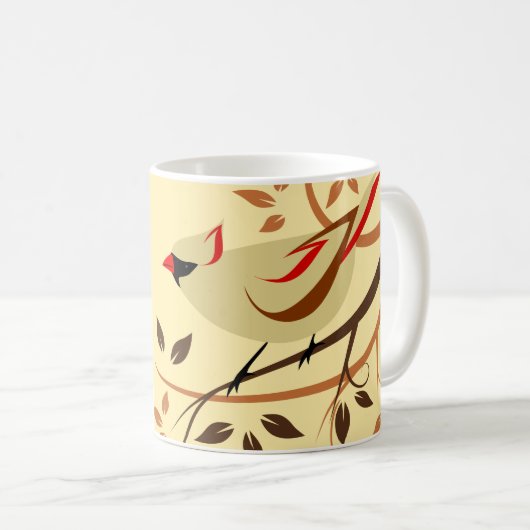 Mug Cardinal-chanteur du Nord (Devant droit)