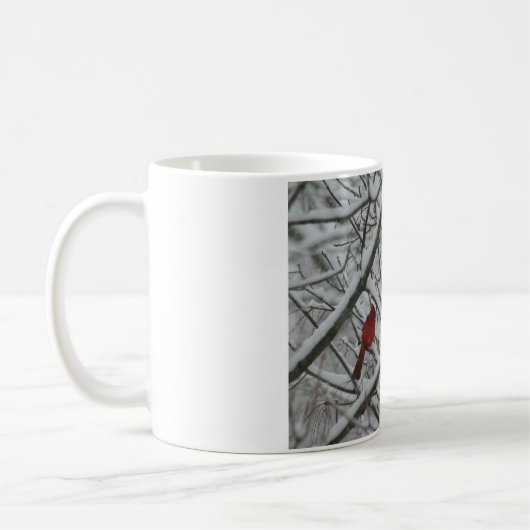 Mug Cardinal dans la neige (Gauche)
