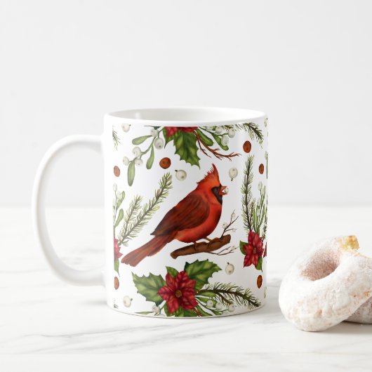 Mug Cardinal de Noël (Avec donut)