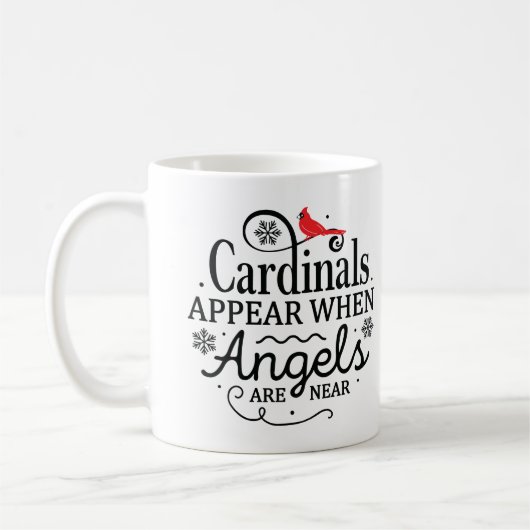 Mug Cardinal de Noël 12 Personnalisé (Gauche)