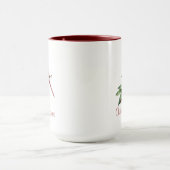Mug Cardinal de Noël rouge vert (Centre)