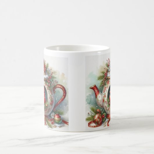 Mug Cardinal des oiseaux de théière 5 (Centre)