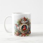 Mug Cardinal des oiseaux de théière 5 (Gauche)