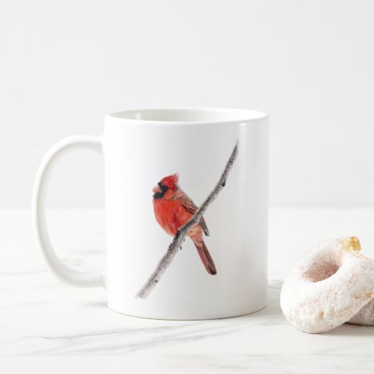 Mug Cardinal du Nord (Avec donut)