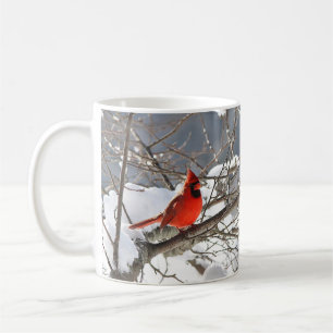 Mug Cardinal du nord dans la neige