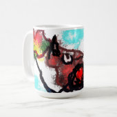 Mug Cardinal du Nord en automne (Devant gauche)