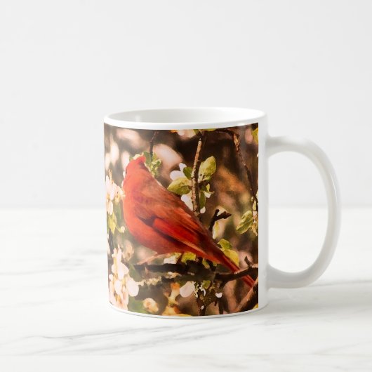 Mug Cardinal en fleurs d'Apple (Droite)