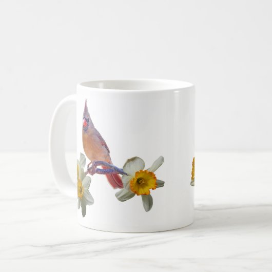 Mug Cardinal et Daffodiles - (Devant gauche)