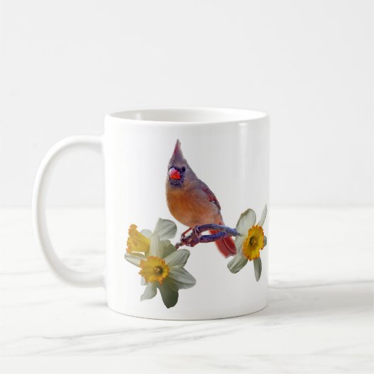 Mug Cardinal et Daffodiles - (Gauche)