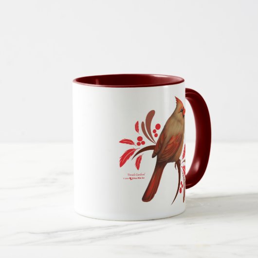Mug Cardinal-Femelle (Devant droit)