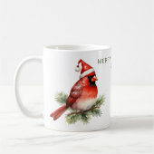 Mug Cardinal Joyeux Noël personnalisé (Gauche)