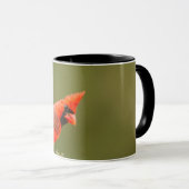 Mug Cardinal mâle sur une branche (Devant droit)