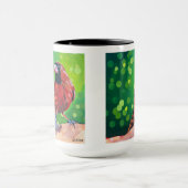 Mug Cardinal Painting - Gift for Bird Lovers (Centre)