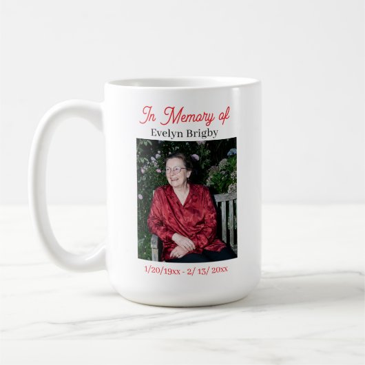 Mug Cardinal Poem Memorial Keepsake  (Gauche)