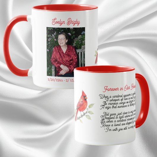 Mug Cardinal Poem Memorial Keepsake 