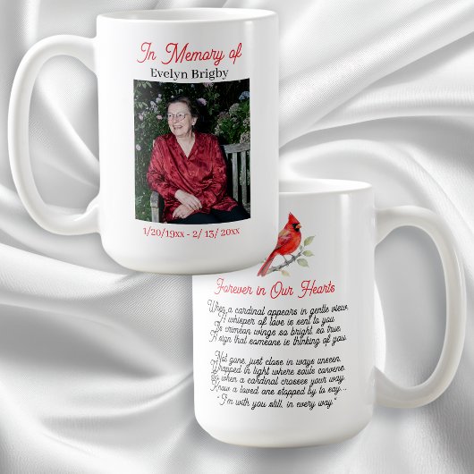 Mug Cardinal Poem Memorial Keepsake