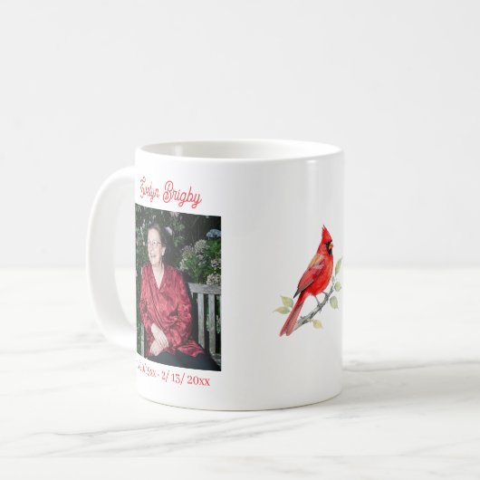 Mug Cardinal Poem Memorial Keepsake  (Devant gauche)
