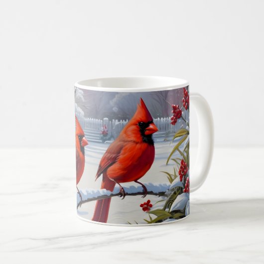 Mug Cardinal Rouge (Devant droit)