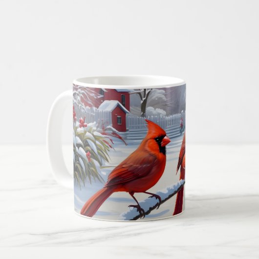 Mug Cardinal Rouge (Devant gauche)