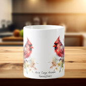 Mug Cardinal Rouge Aquarelle
