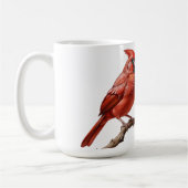Mug Cardinal Rouge Assis Sur Branche (Gauche)