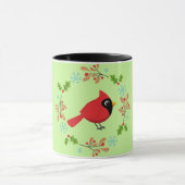 Mug Cardinal Rouge Cardinal Cardinal aux Fleurs (Centre)