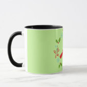 Mug Cardinal Rouge Cardinal Cardinal aux Fleurs (Gauche)