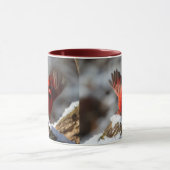 Mug Cardinal rouge dans la neige (Centre)