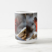 Mug Cardinal rouge dans la neige (Centre)