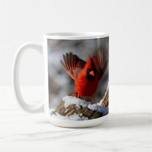 Mug Cardinal rouge dans la neige