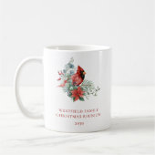 Mug Cardinal rouge de la Réunion de la famille de Noël (Gauche)