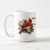 Mug Cardinal rouge de Noël de la meilleure Nana du mon (Gauche)