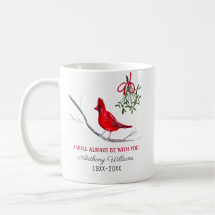 Mug Cardinal rouge Hommage de Noël Souvenir d'oiseau
