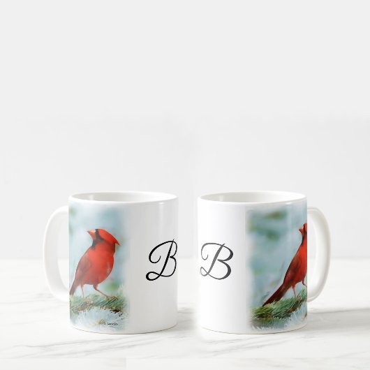 Mug Cardinal rouge impression personnalisée