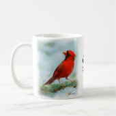 Mug Cardinal rouge impression personnalisée (Gauche)
