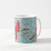 Mug Cardinal rouge, l'oiseau de Noël (Devant droit)