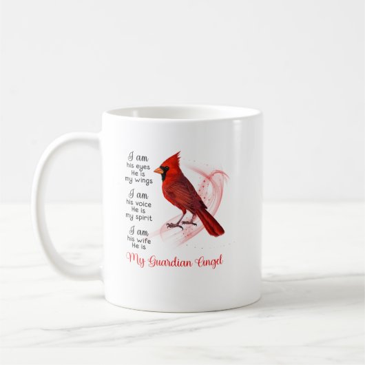 Mug Cardinal rouge Mon ange gardien (Gauche)