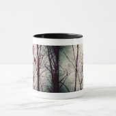 Mug cardinal rouge - scène d'hiver (Centre)