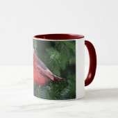 Mug Cardinal sur branche de pin (Devant droit)