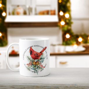 Mug Cardinaux Apparaissent Sympathie Verdure de Fêtes