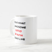 Mug cardio ou infirmière, génial (Devant gauche)