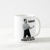 Mug Cardio - Poids de levage plus rapide - Homme trop  (Devant droit)