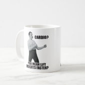 Mug Cardio - Poids de levage plus rapide - Homme trop  (Devant gauche)