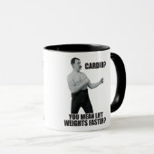 Mug Cardio - Poids de levage plus rapide - Homme trop  (Devant droit)