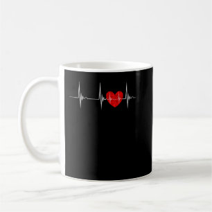 Mug Cardiologue Coeur EKG Cardiol Pulseline