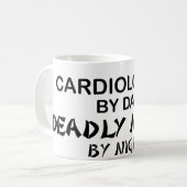 Mug Cardiologue Ninja mortel par nuit (Devant gauche)