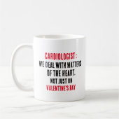 Mug Cardiologue Nous traitons des questions du coeur (Gauche)