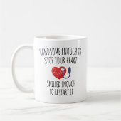 Mug Cardiologue sur mesure, Docteur en cardiologie Gra (Gauche)
