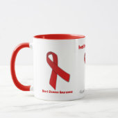 Mug Cardiopathie Ruban rouge (Gauche)